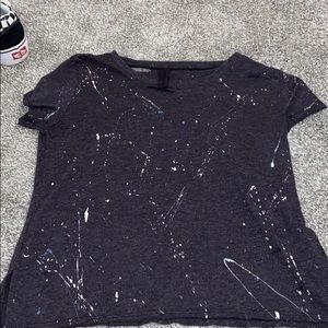 splatter paint t shirt